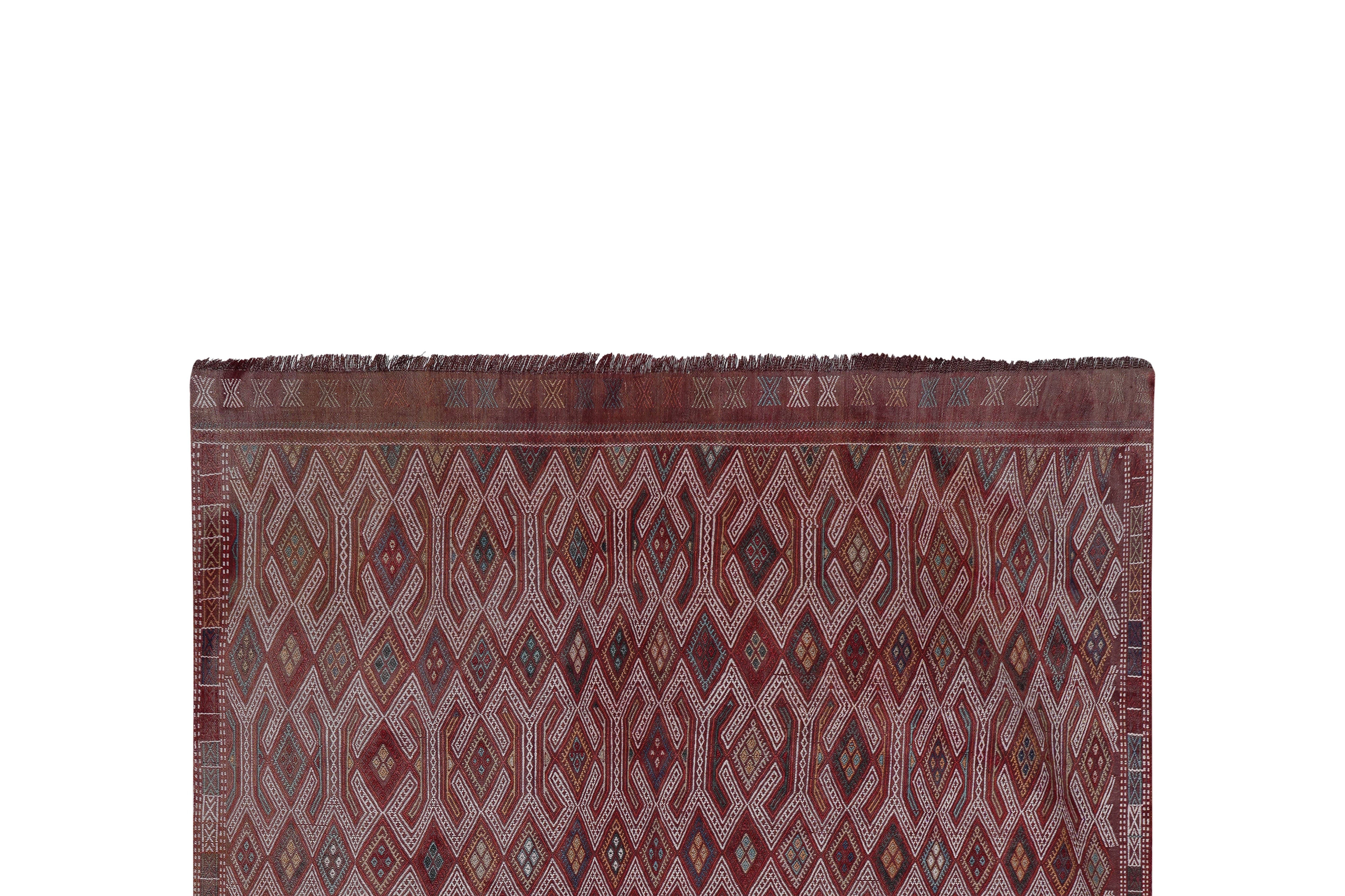 Vintage Turkish Kilim Rug 5'9'' x 8'2''