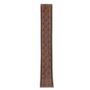 Vintage Turkish Jajim Runner 1'7'' x 12'6''