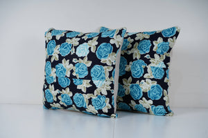 Uzbek Roller Printed Pillow Cover Set of 2 | 16'' x 16''