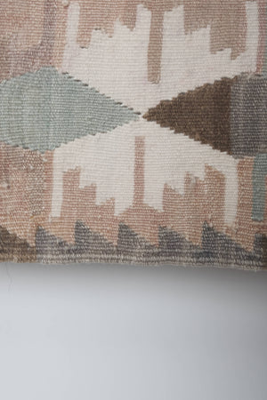 Vintage Turkish Kilim Runner 4'8'' x 13'9''