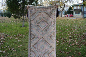 Vintage Herki Kilim Runner 2'6'' x 11'6''