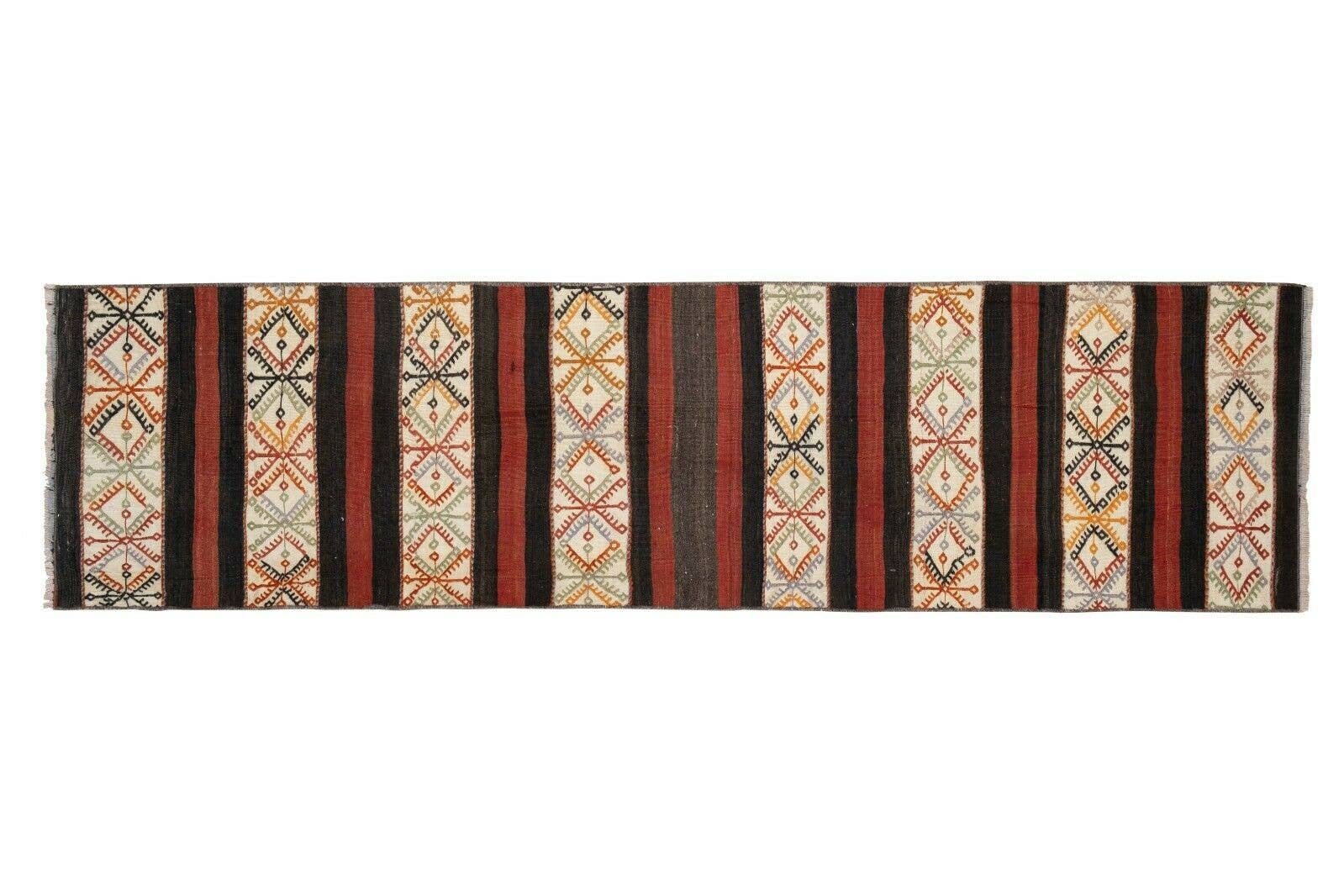 Vintage Turkish Kilim Runner 2'1'' x 7'4''