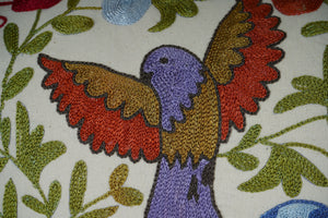 Bird Suzani Bedding Pillow Cover | 18'' x 34''