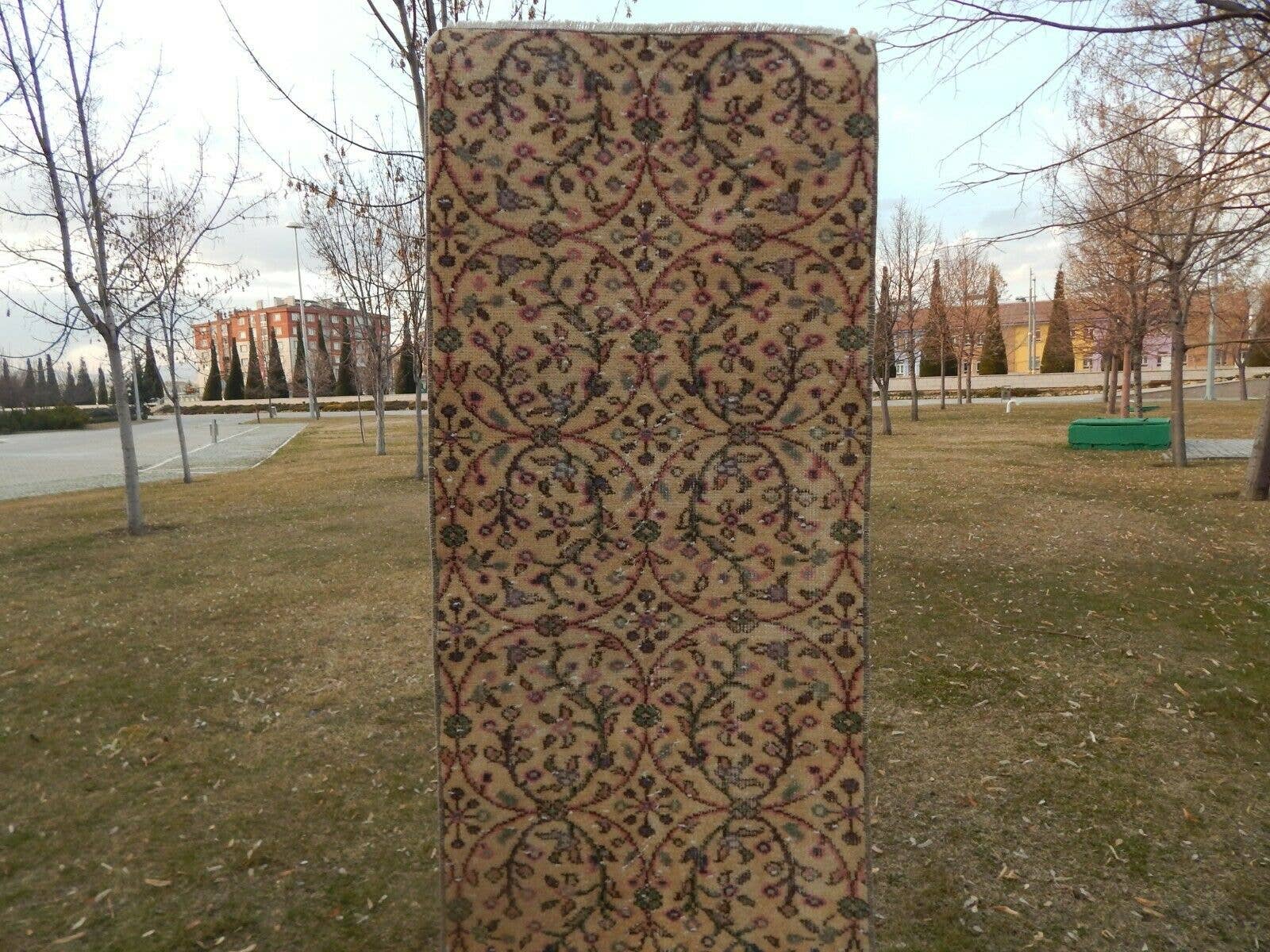Vintage Turkish Anatolian Oushak Runner 2'1'' x 10'4''