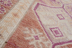 Vintage Turkish Kars Oushak Runner 2'8'' x 9'9''