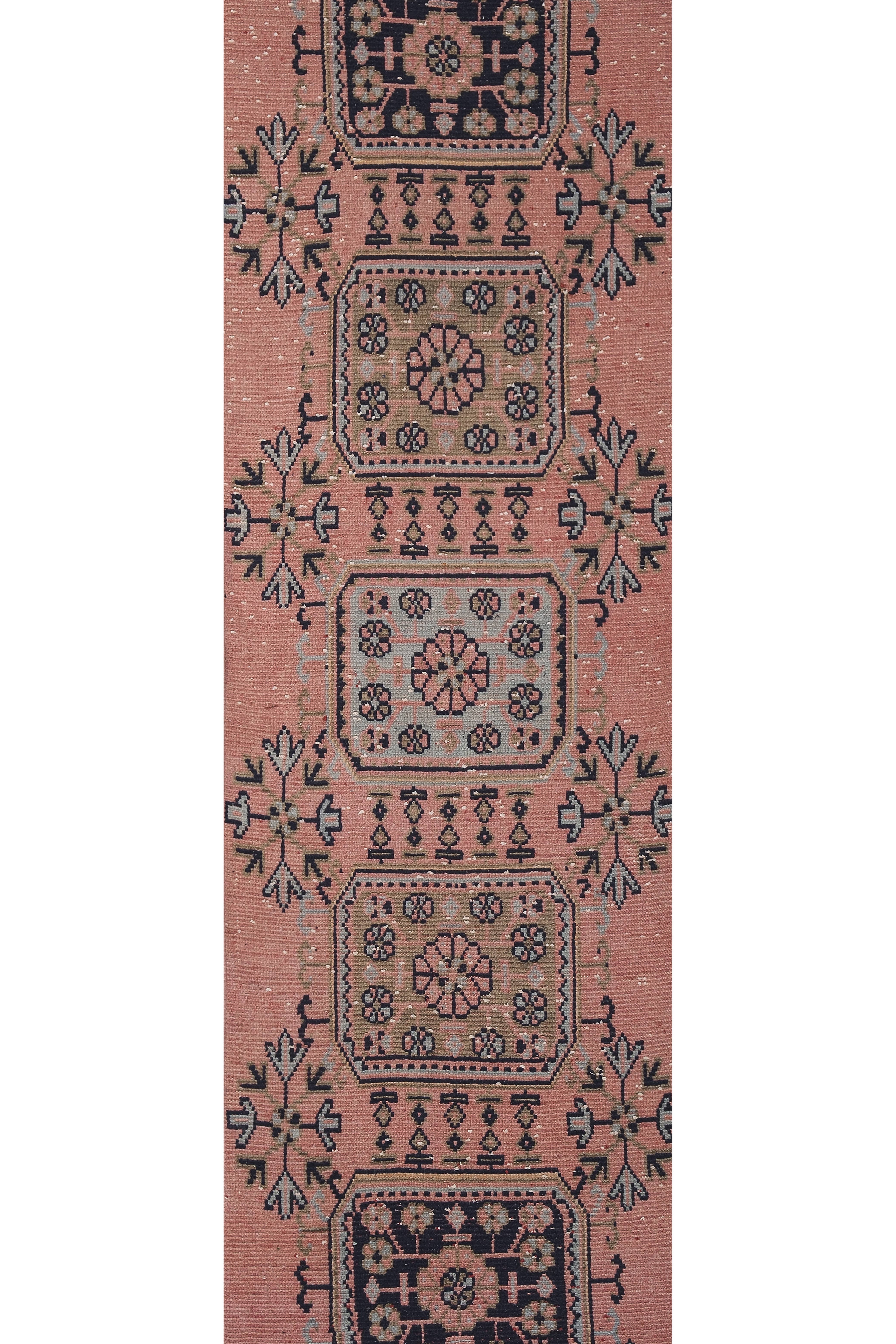 Vintage Turkish Runner Rug 2'6'' x 21'2''