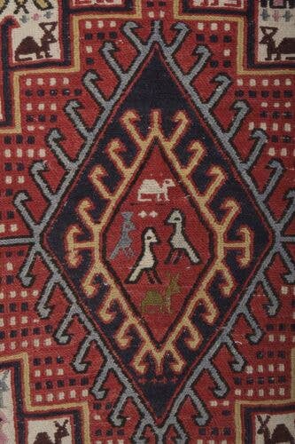 Vintage Turkish Soumac Rug 3'11'' x 6'3''