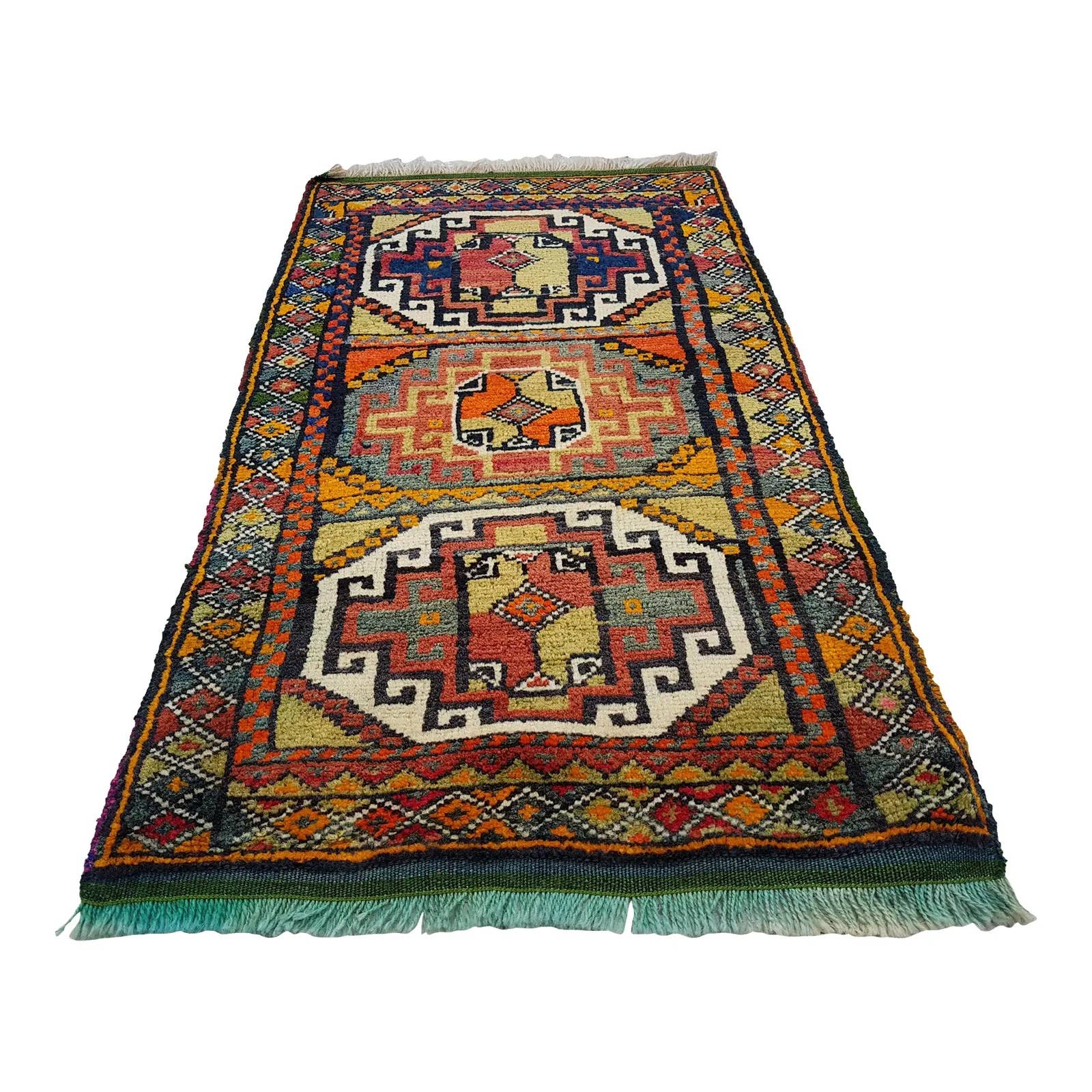 Vintage Yastik Rug 22'' x 39''