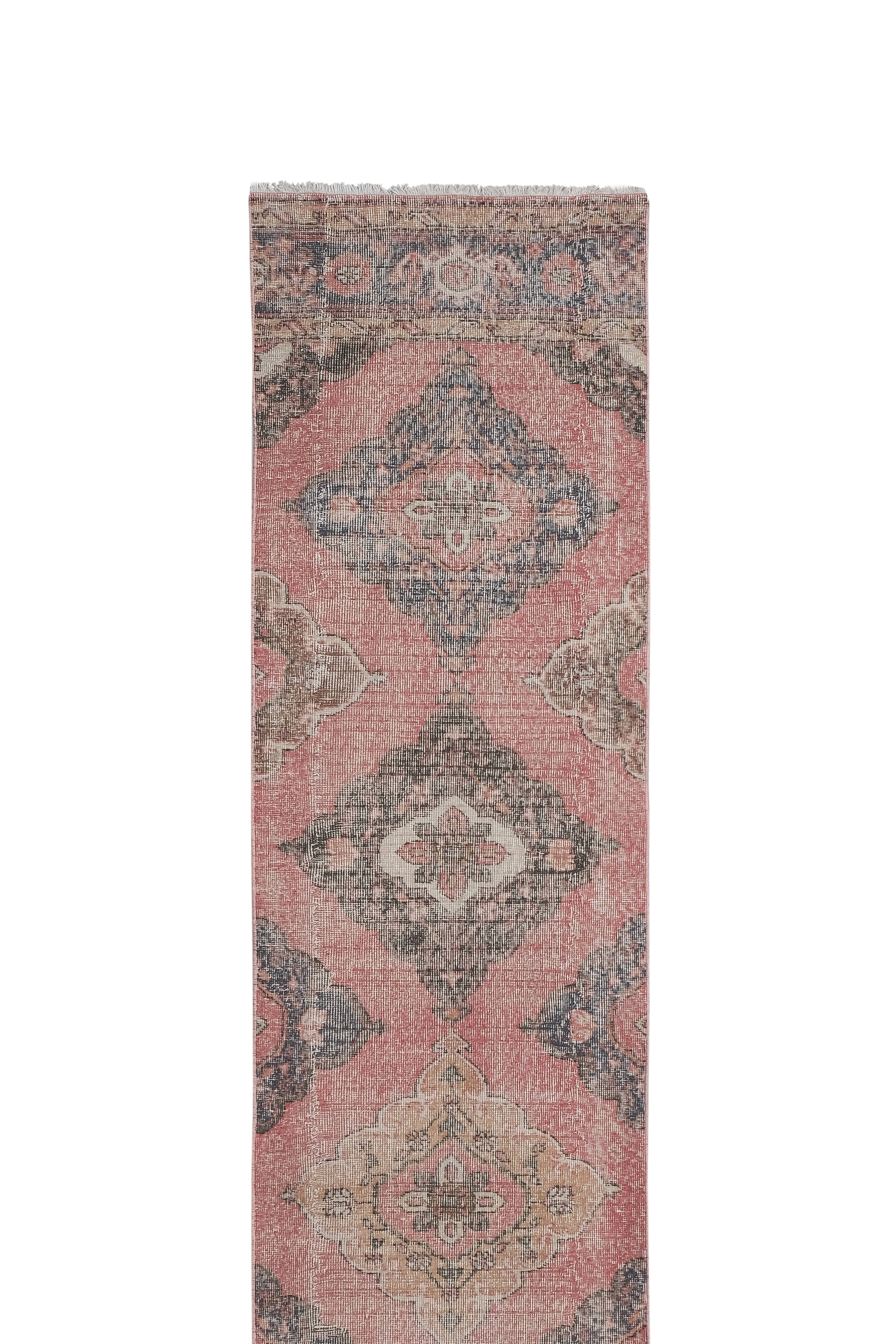 Vintage Kurdish Runner Rug 2'7'' x 12'11''