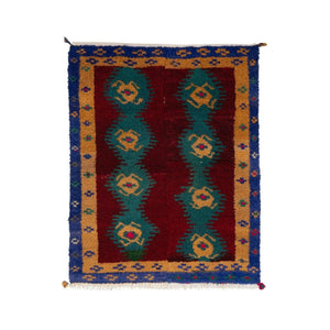Vintage Turkish Shaggy Tulu Rug 43'' x 52''