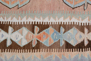 Vintage Turkish Kilim Rug 5'1'' x 11'10''