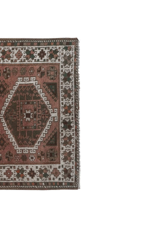 Vintage Kurdish Runner Rug 4'4'' x 8'7''