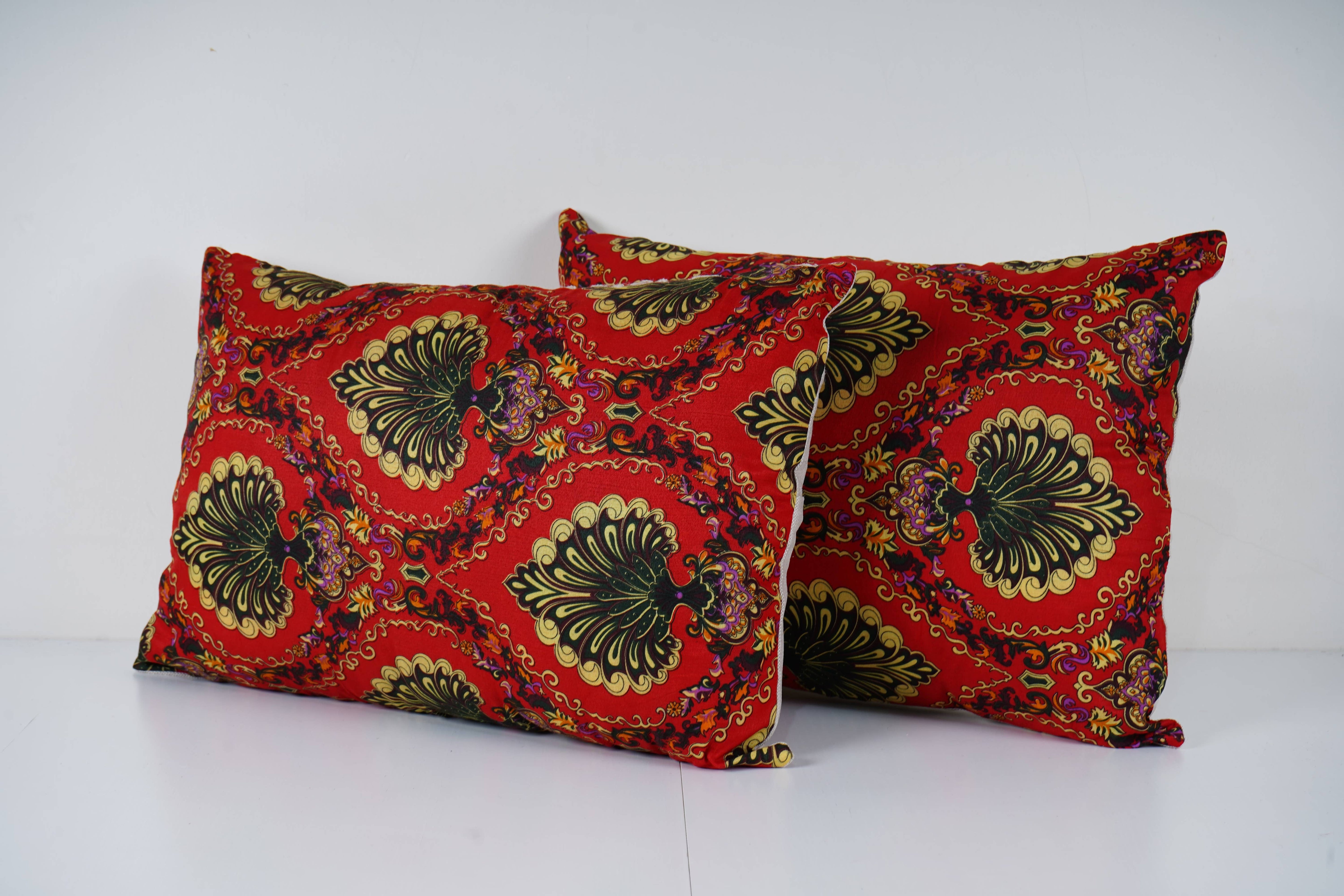 Uzbek Roller Printed Pillow Cover Set of 2 | 16'' x 22''