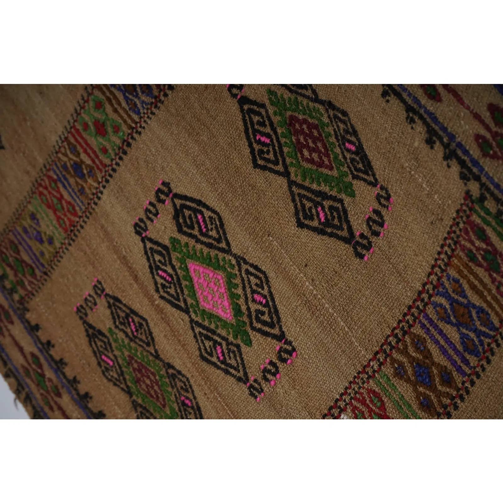 Vintage Turkish Aubusson Kilim Runner 1'9'' x 21'4''