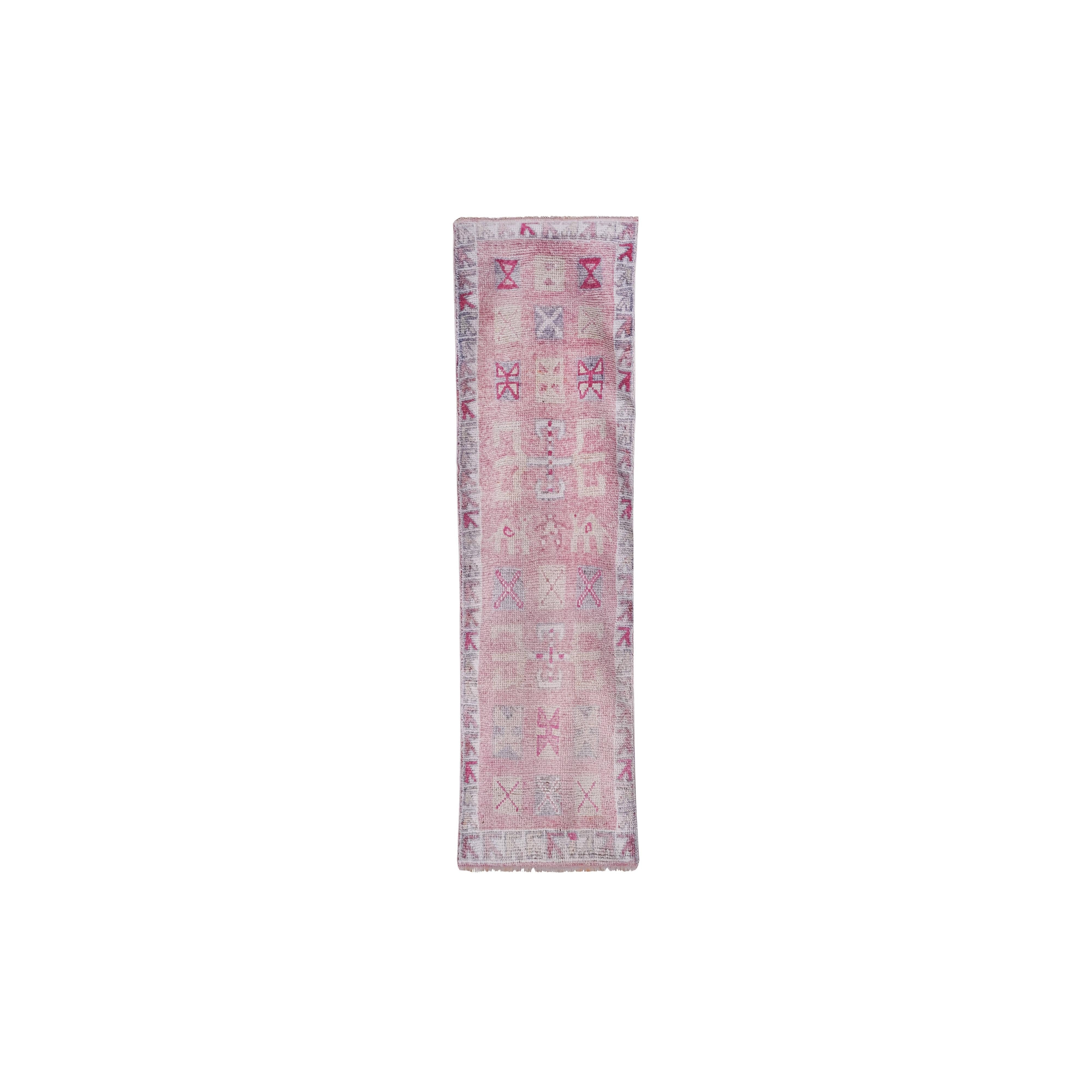 Vintage Herki Runner Rug 2'10'' x 9'9''