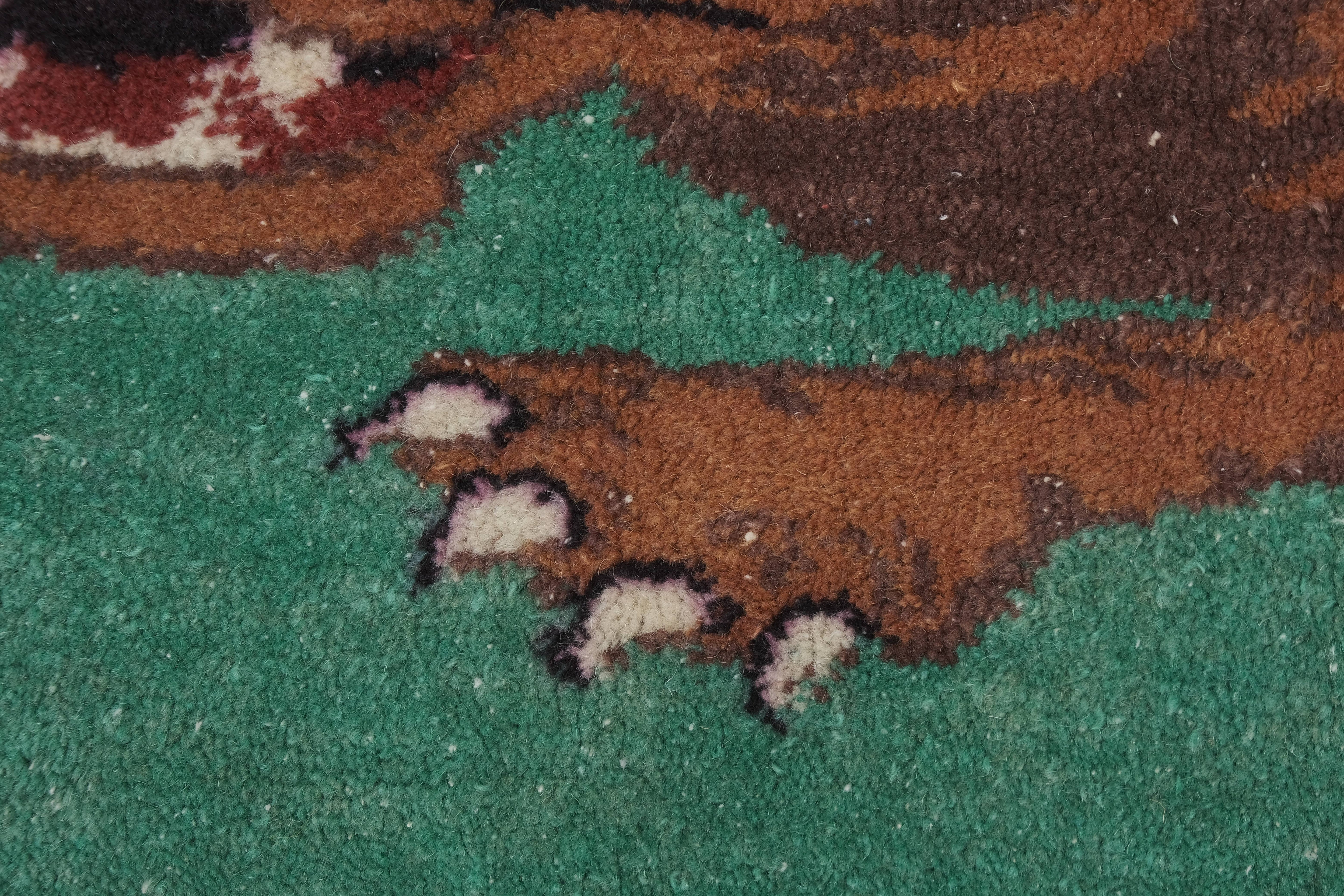 Vintage Turkish Rug 31'' x 59''