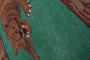 Vintage Turkish Rug 31'' x 59''