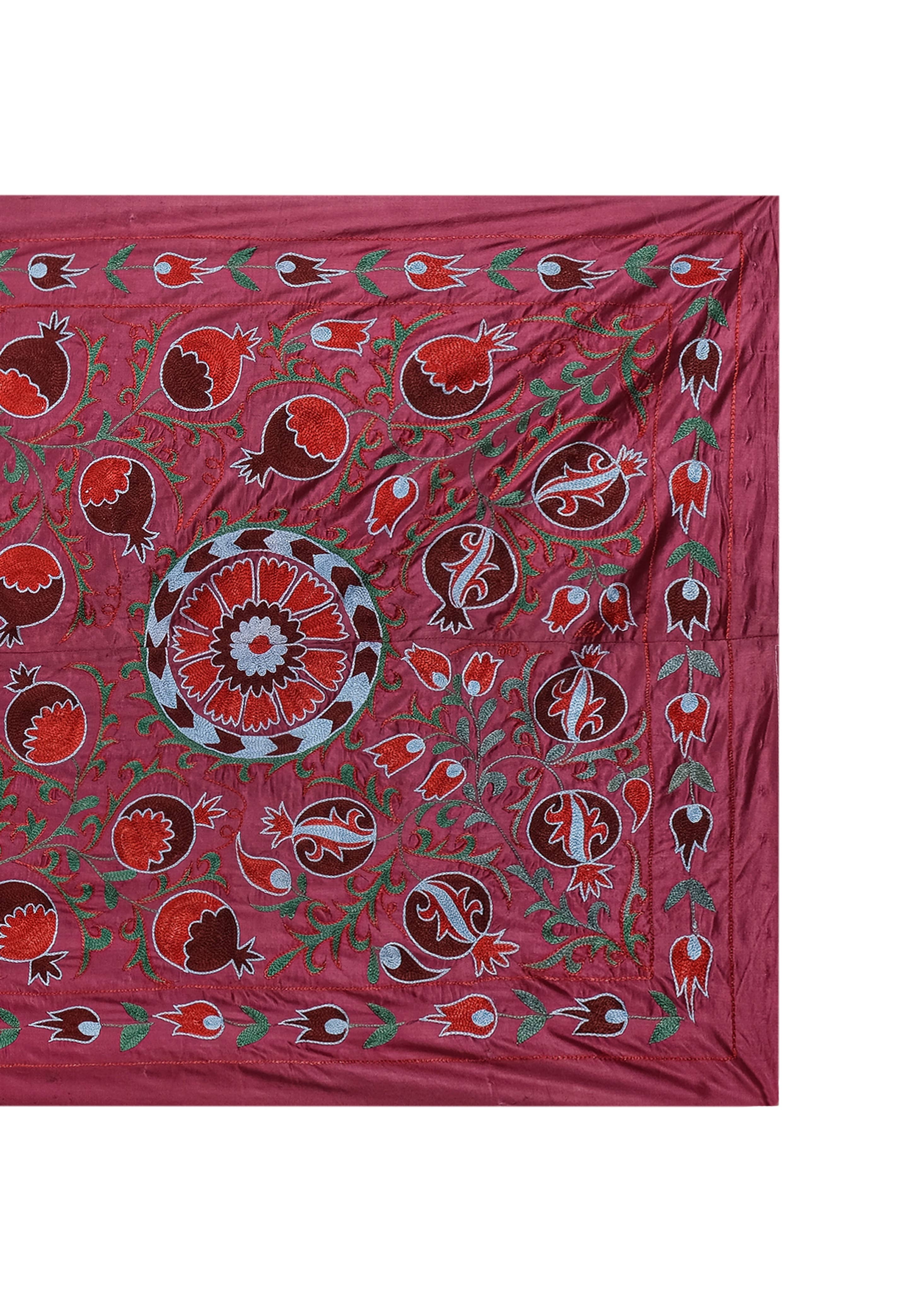 Silk Suzani Table Runner | 3'1'' x 6'5''