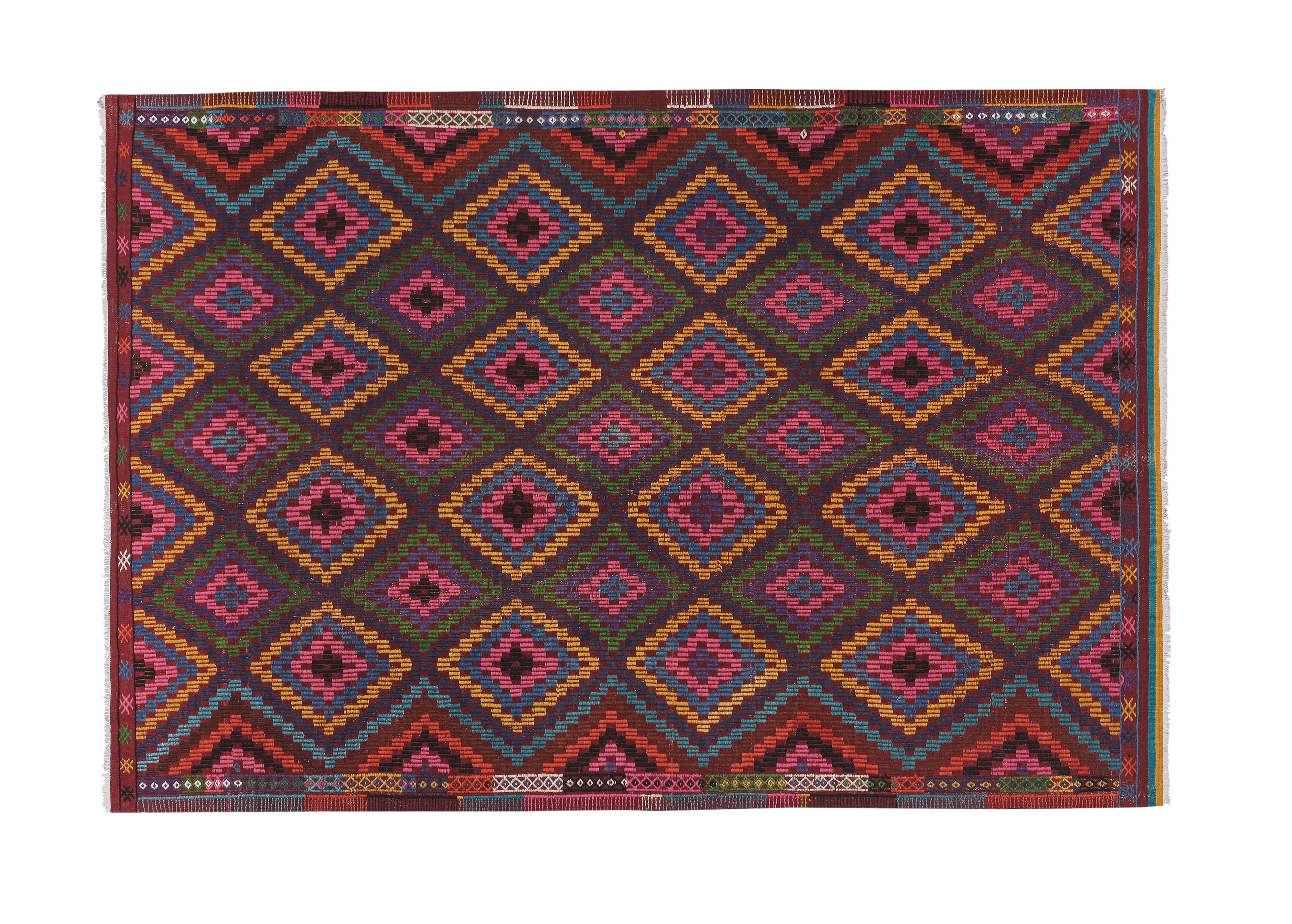 Vintage Turkish Kilim Rug 5'8'' x 8'8''