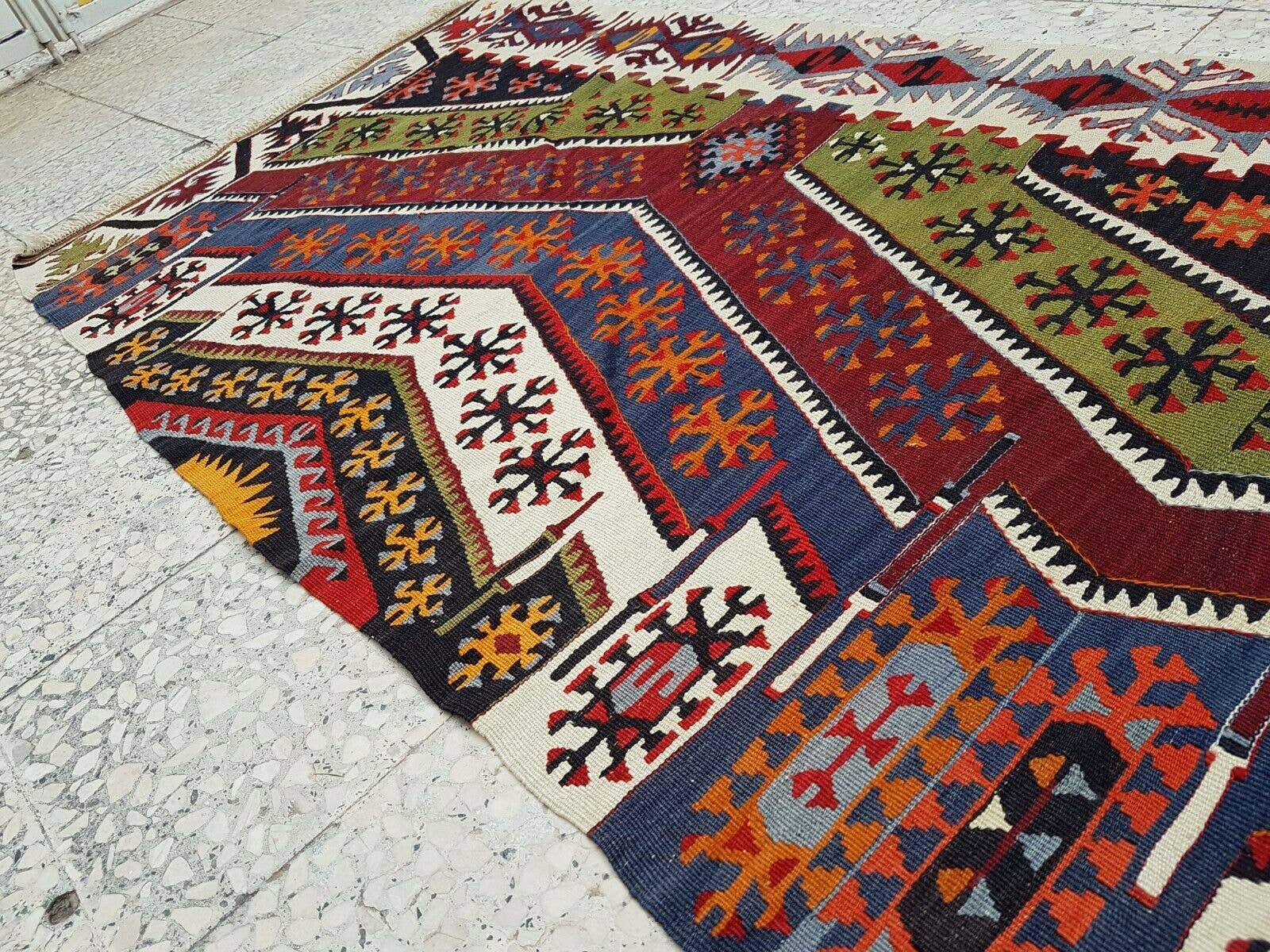 Vintage Kilim Runner 2'11'' x 12'11''