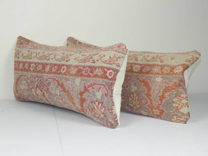 Rug Pillow Cover Set of 2 | 12'' x 24''