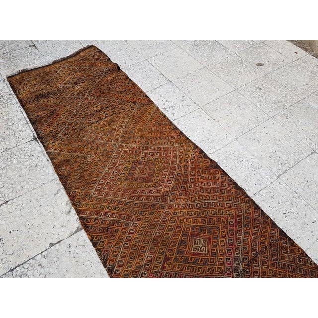 Vintage Turkish Kilim Runner 2'4'' x 8'9''