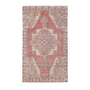 Vintage Turkish Rug 4'3'' x 7'