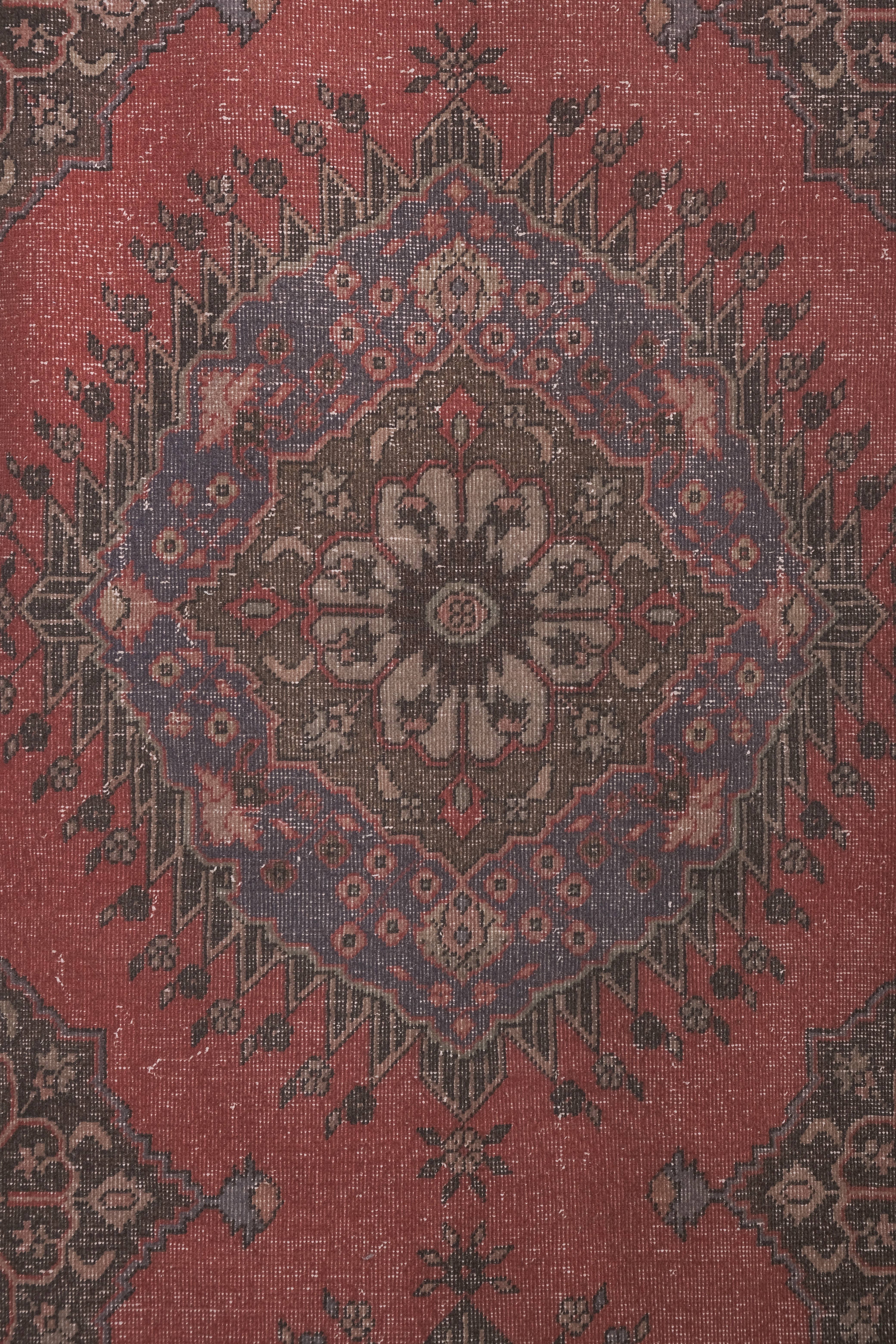 Vintage Turkish Runner Rug 3'4'' x 13'3''