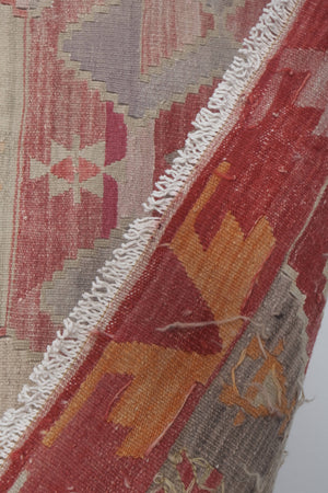 Vintage Turkish Kilim Runner 4'8'' x 13'5''