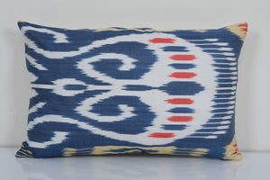 Silk Ikat Velvet Pillow Cover | 12'' x 18''