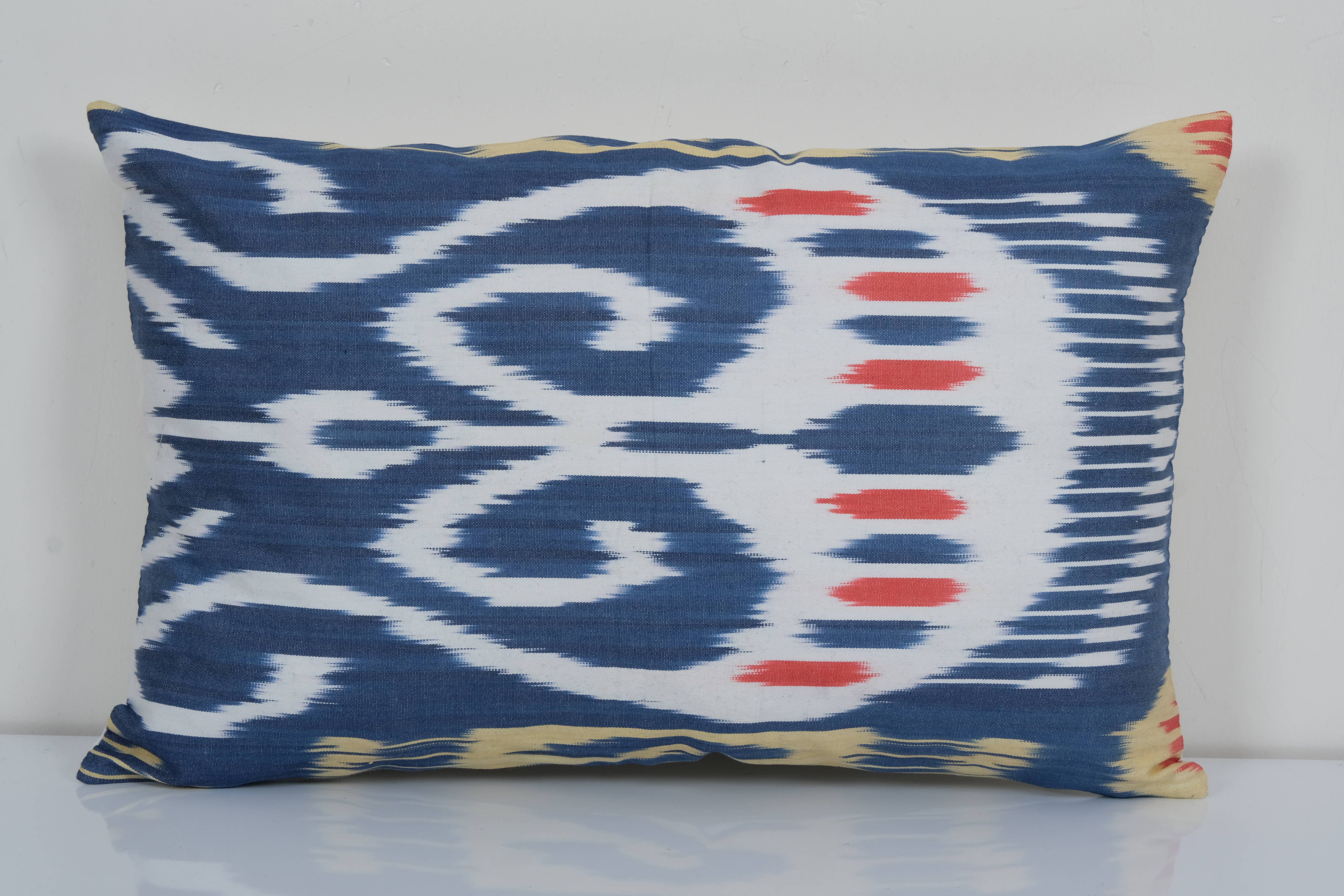 Silk Ikat Velvet Pillow Cover | 12'' x 18''
