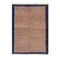 Vintage Checkered Turkish Tulu Rug 4'4'' x 5'11''