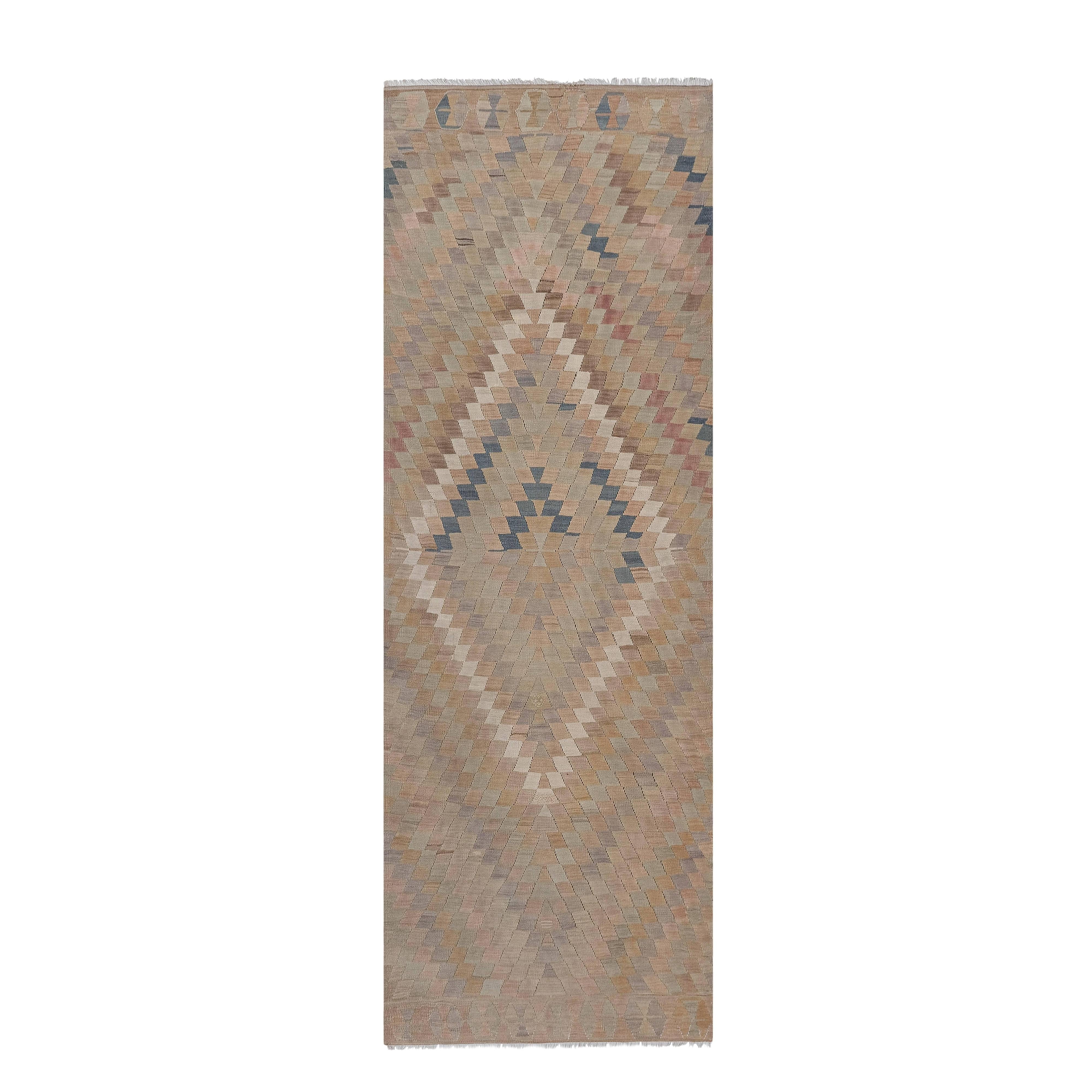 Vintage Turkish Kilim Rug 5'10'' x 8'