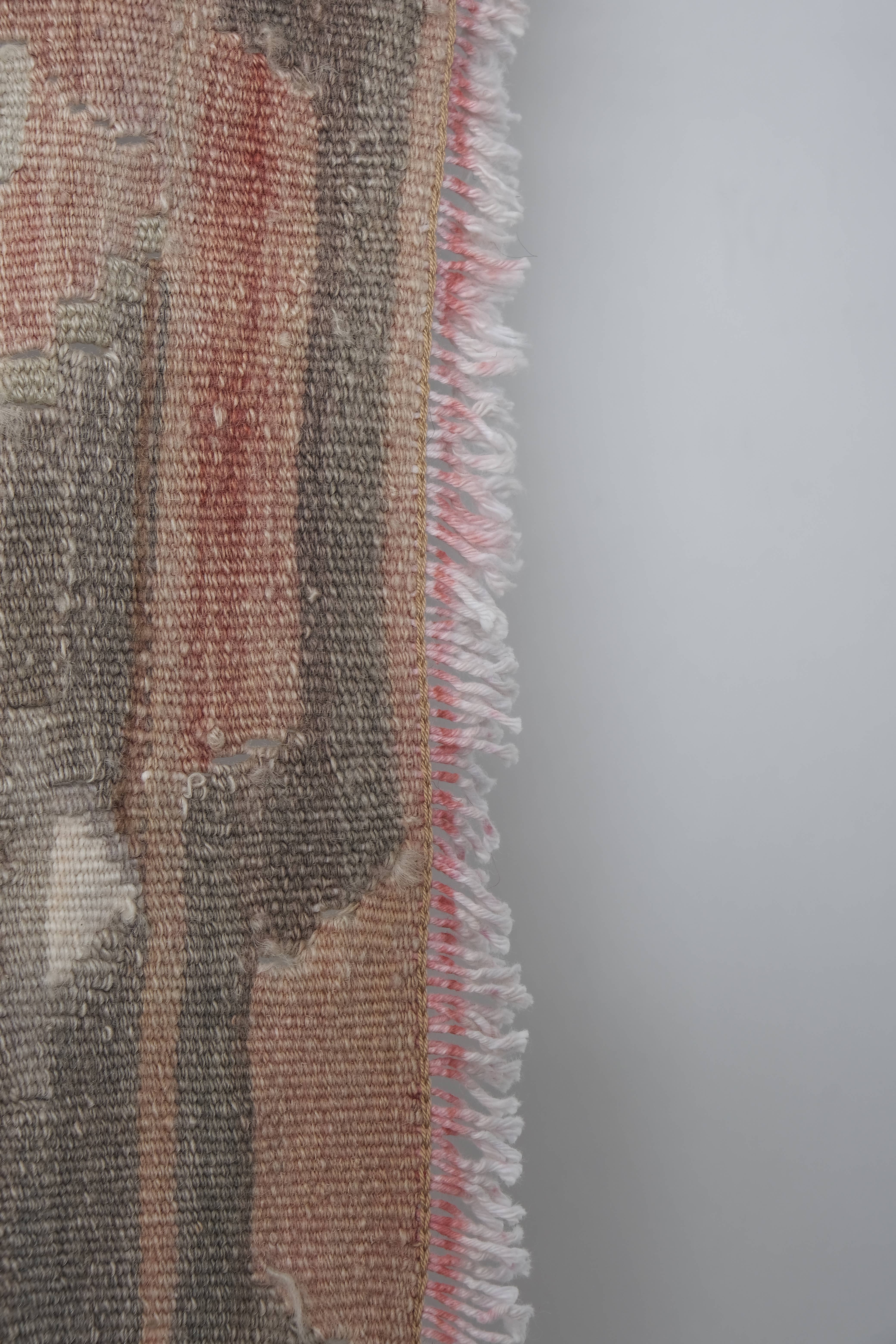 Vintage Turkish Kilim Runner 4'8'' x 13'9''