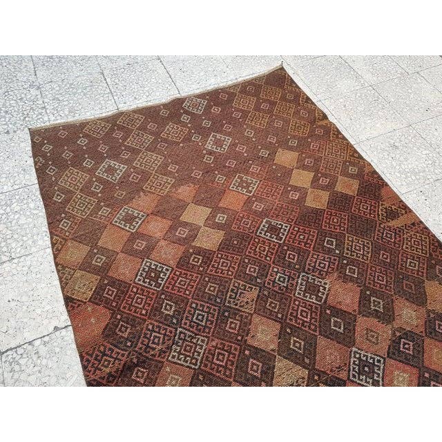 Vintage Turkish Soumac Rug 4'2'' x 6'3''