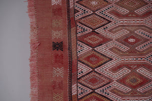 Vintage Turkish Kilim Rug 5'2'' x 7'7''