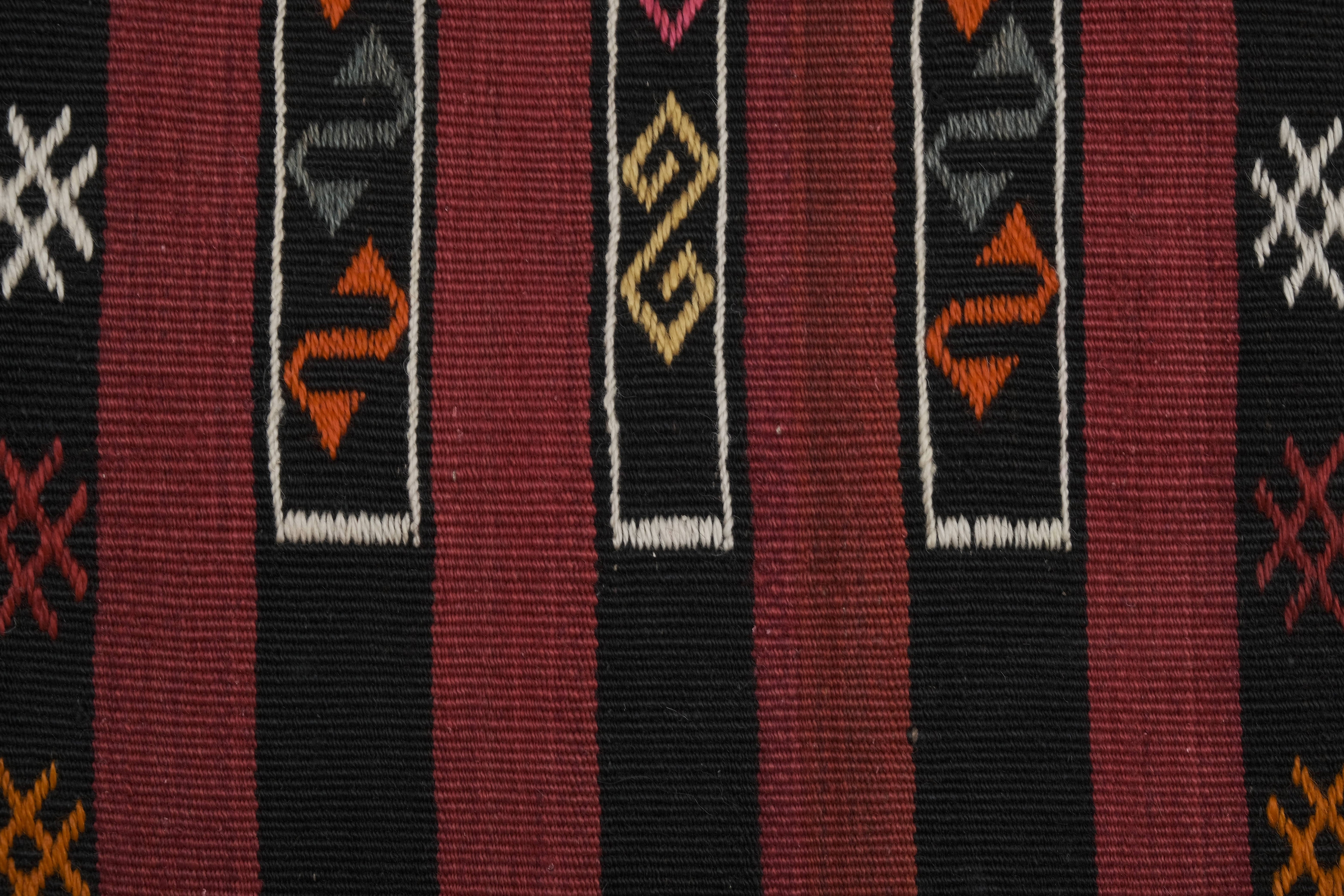 Vintage Turkish Kilim Runner 4'8'' x 14'7''