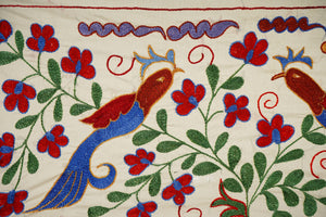 Bird Suzani Table Runner | 17'' x 38''