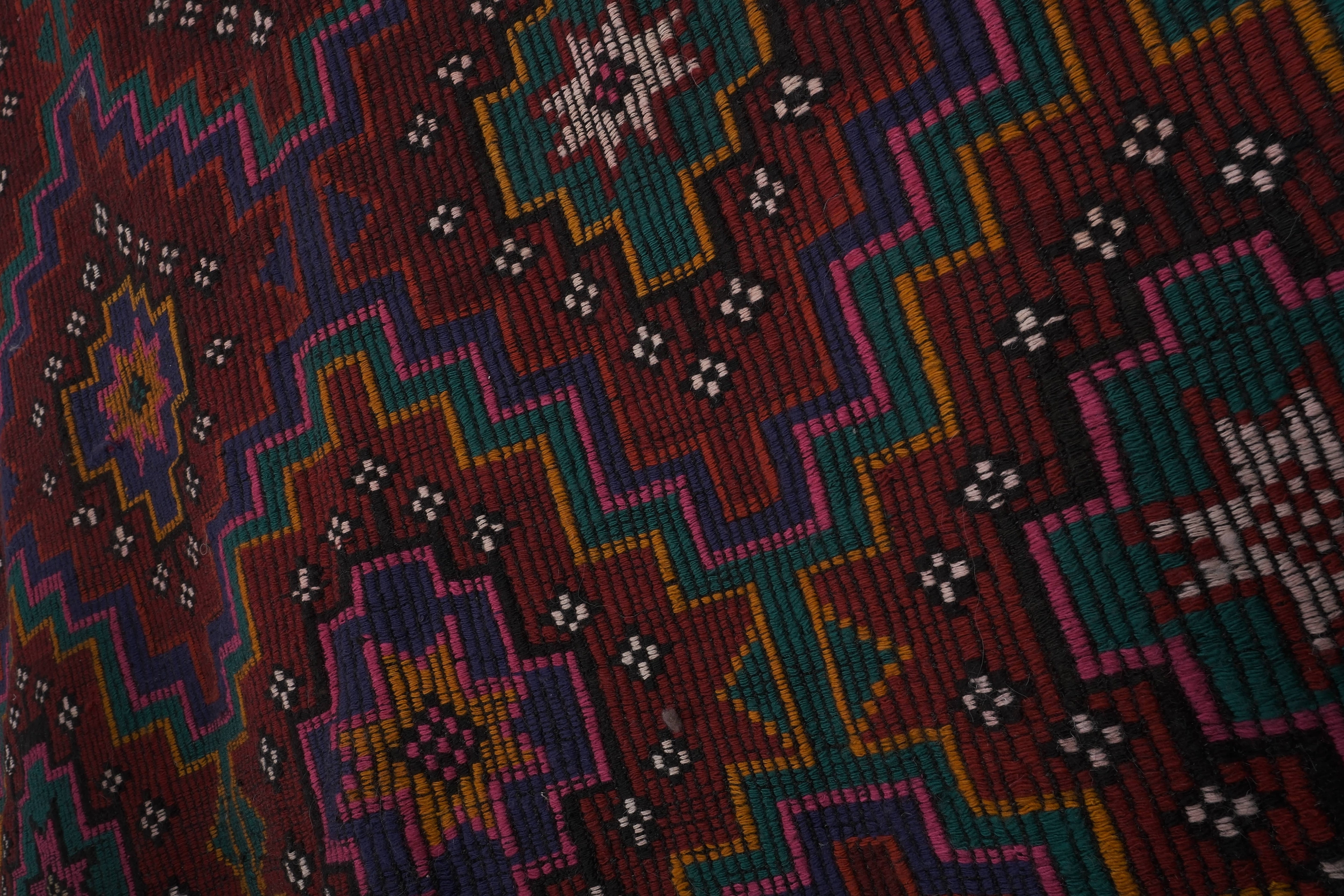 Vintage Turkish Kilim Rug 6'2'' x 9'7''
