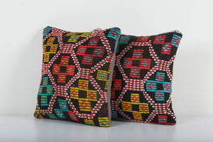 Kilim Pillow Cover Set of 2 | 15'' x 16''