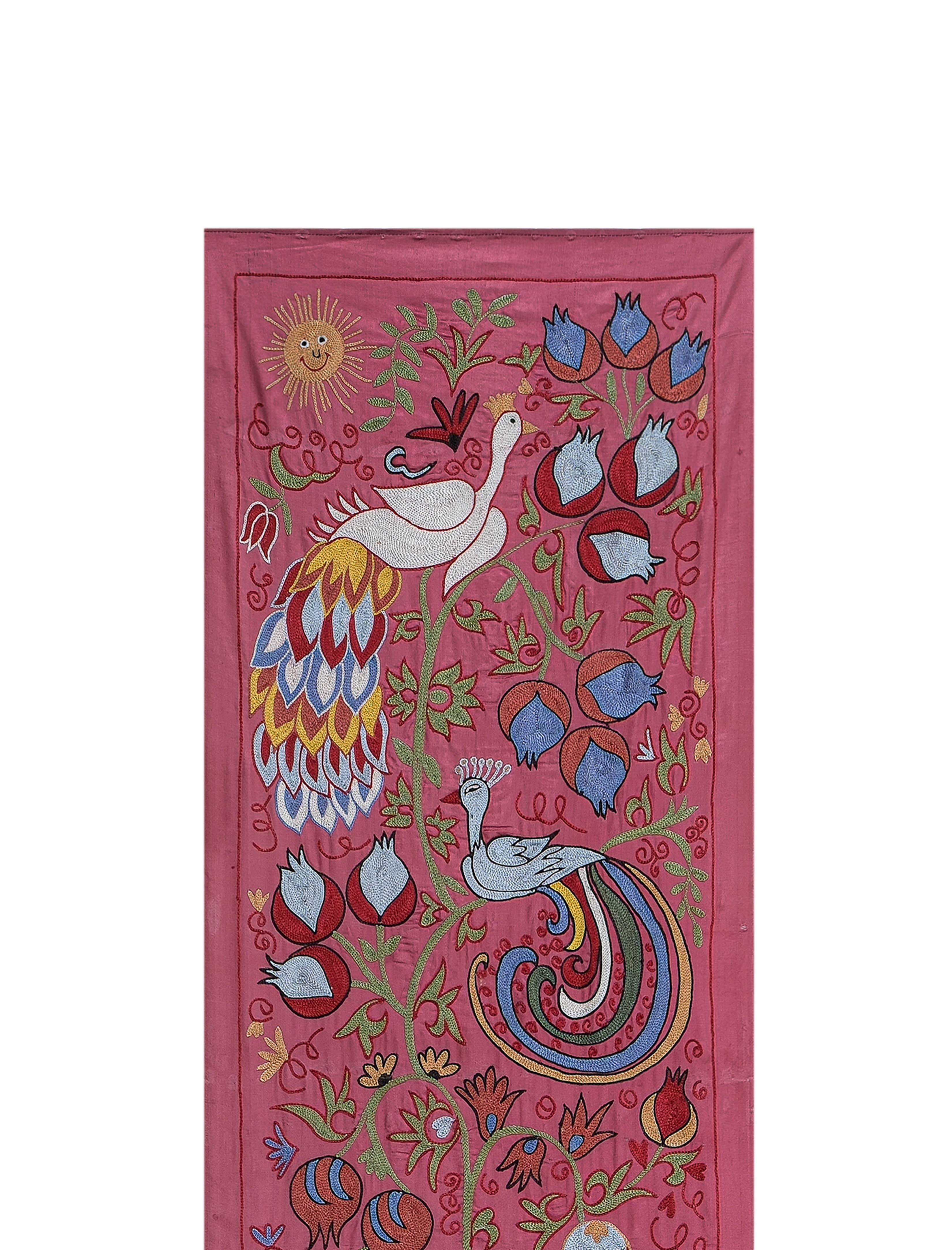 Peacock Suzani Table Runner 1'9'' x 6'3''