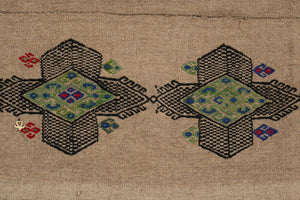 Vintage Turkish Karapinar Kilim Rug 4'7'' x 7'5''