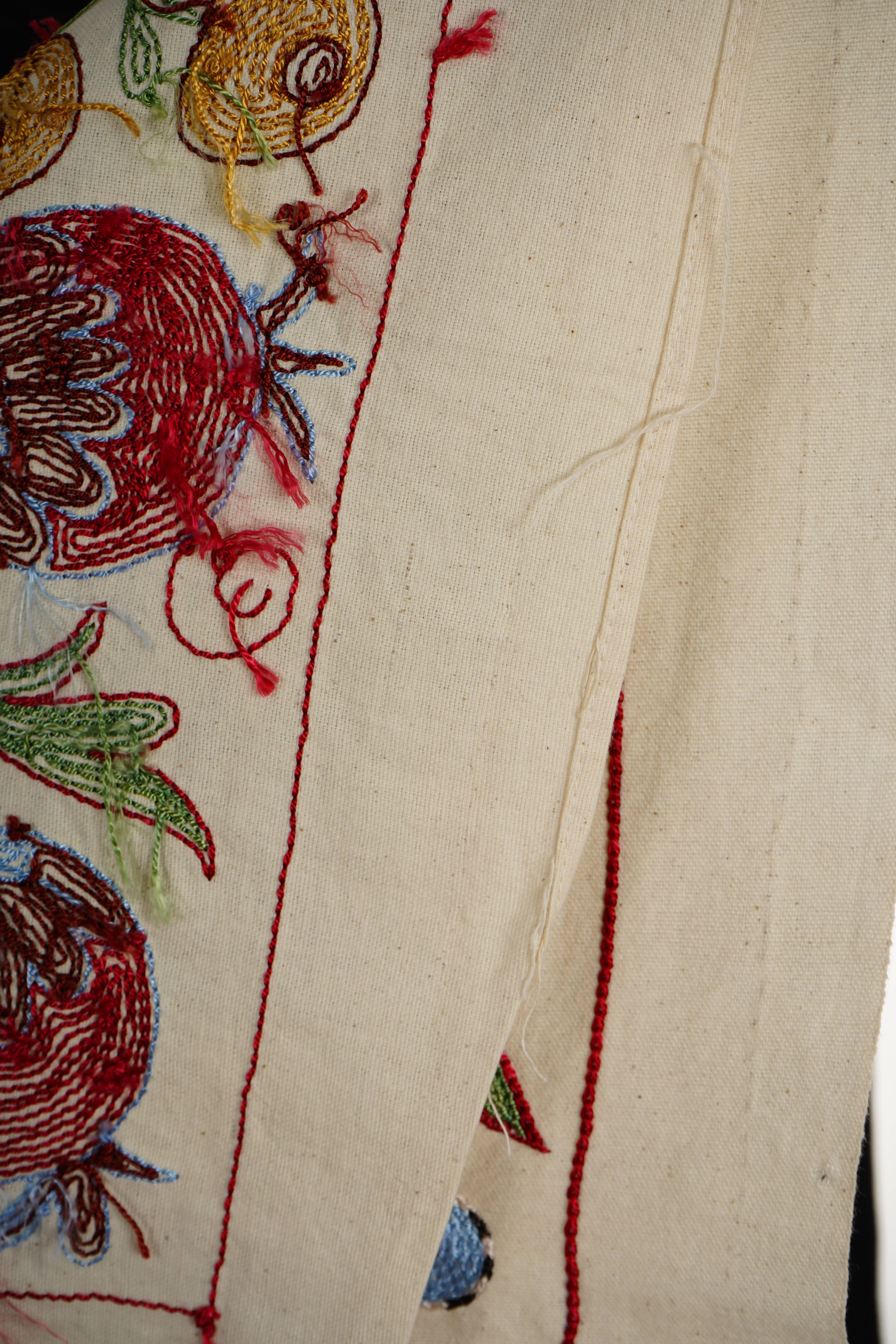 Peacock Suzani Wall Hanging & Tablecloth | 20'' x 36''