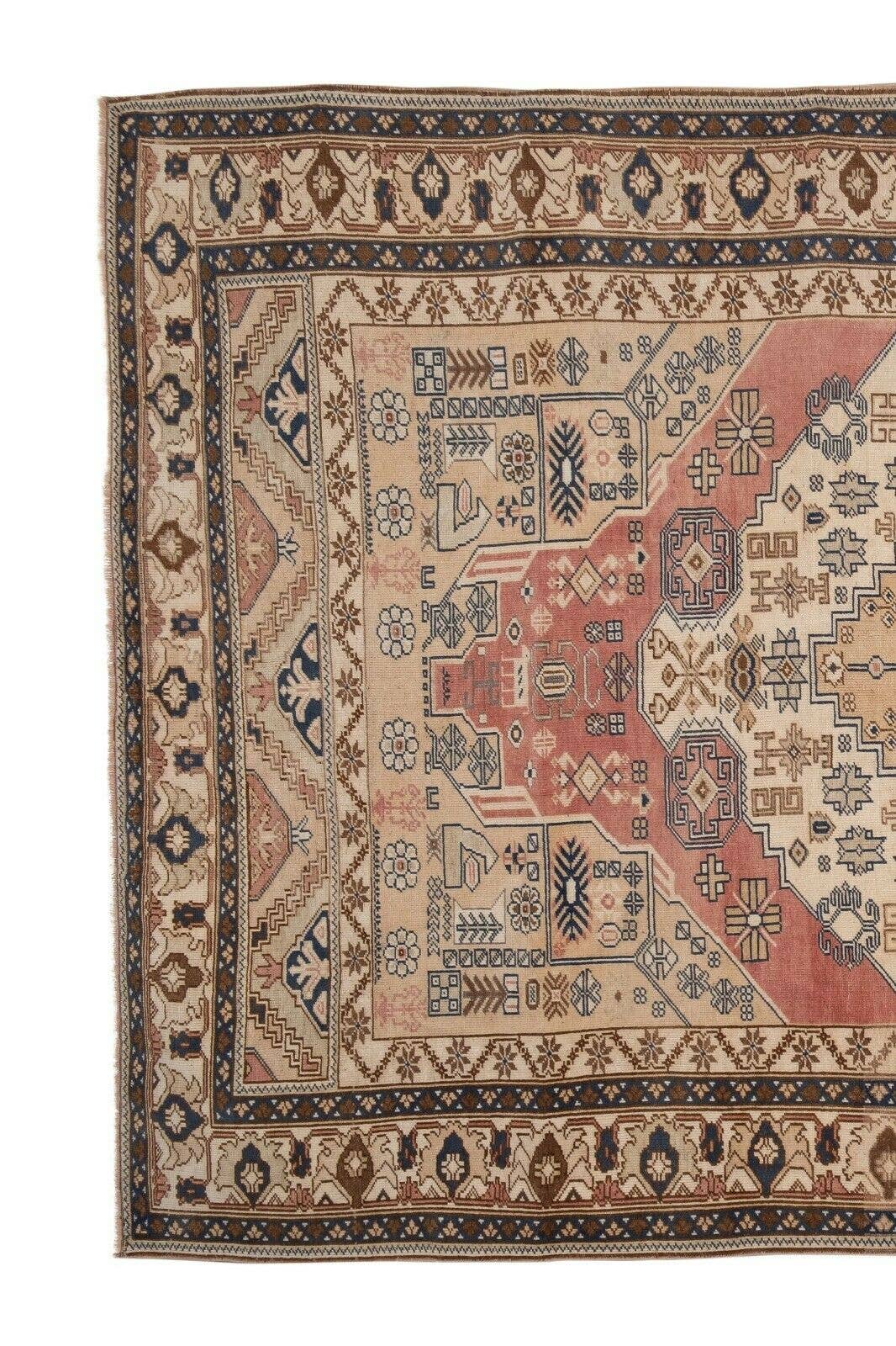 Vintage Turkish Karapinar Rug 6'8'' x 10'10''