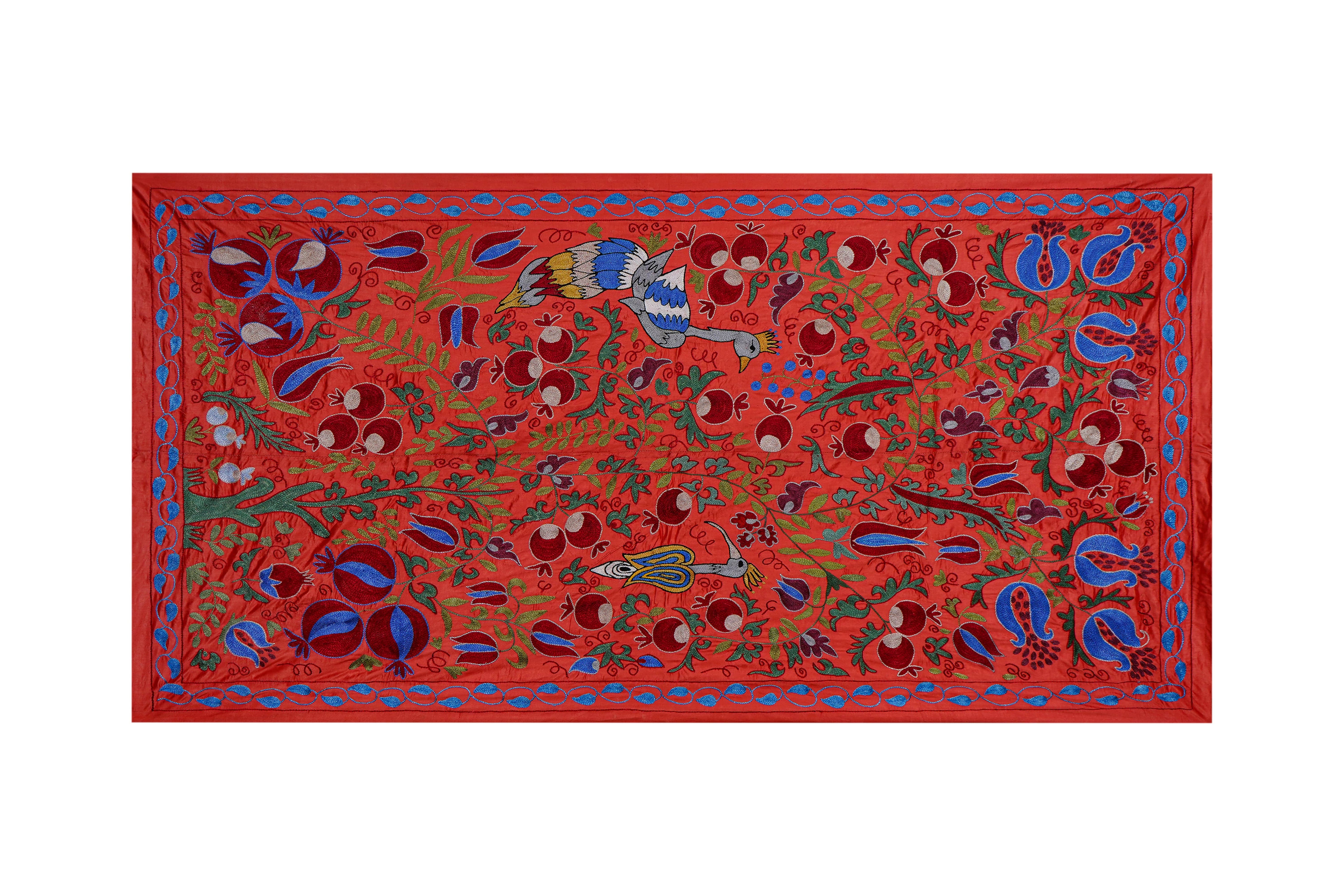 Suzani Wall Hanging & Bedspread 3'4'' x 6'1''