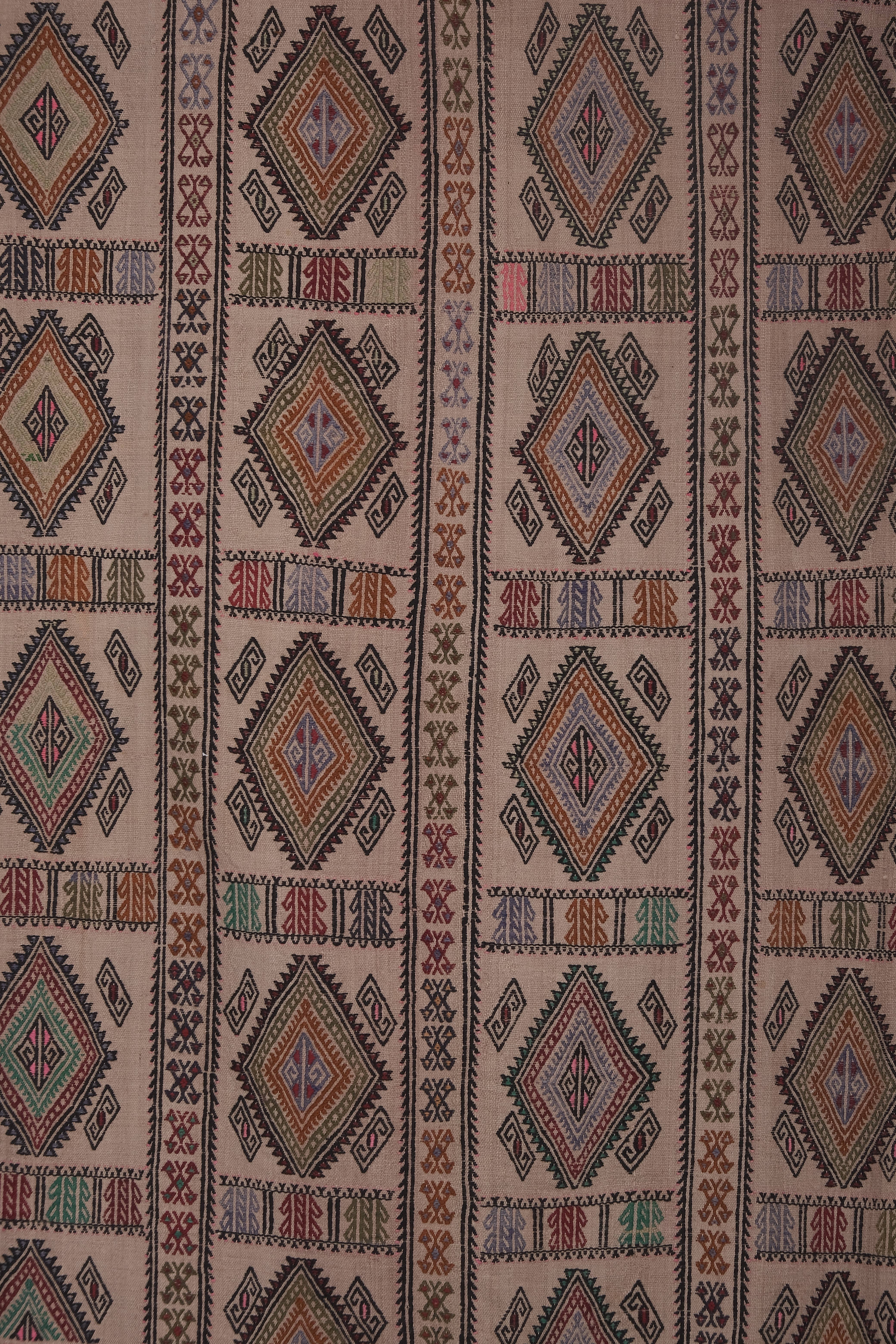 Vintage Turkish Anatolian Kilim Rug 5'3'' x 7'5''