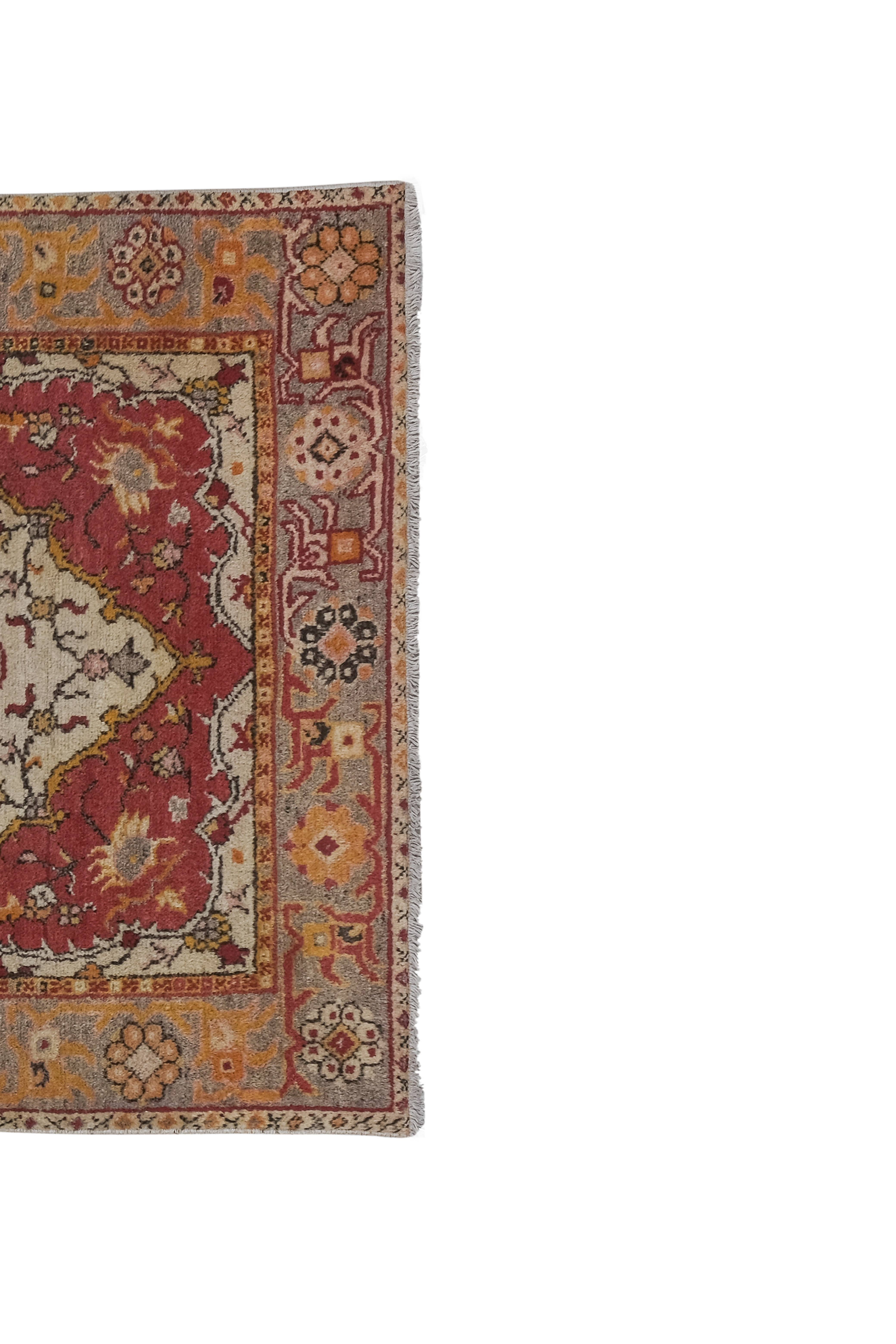 Vintage Oushak Rug 3'5'' x 7'4''