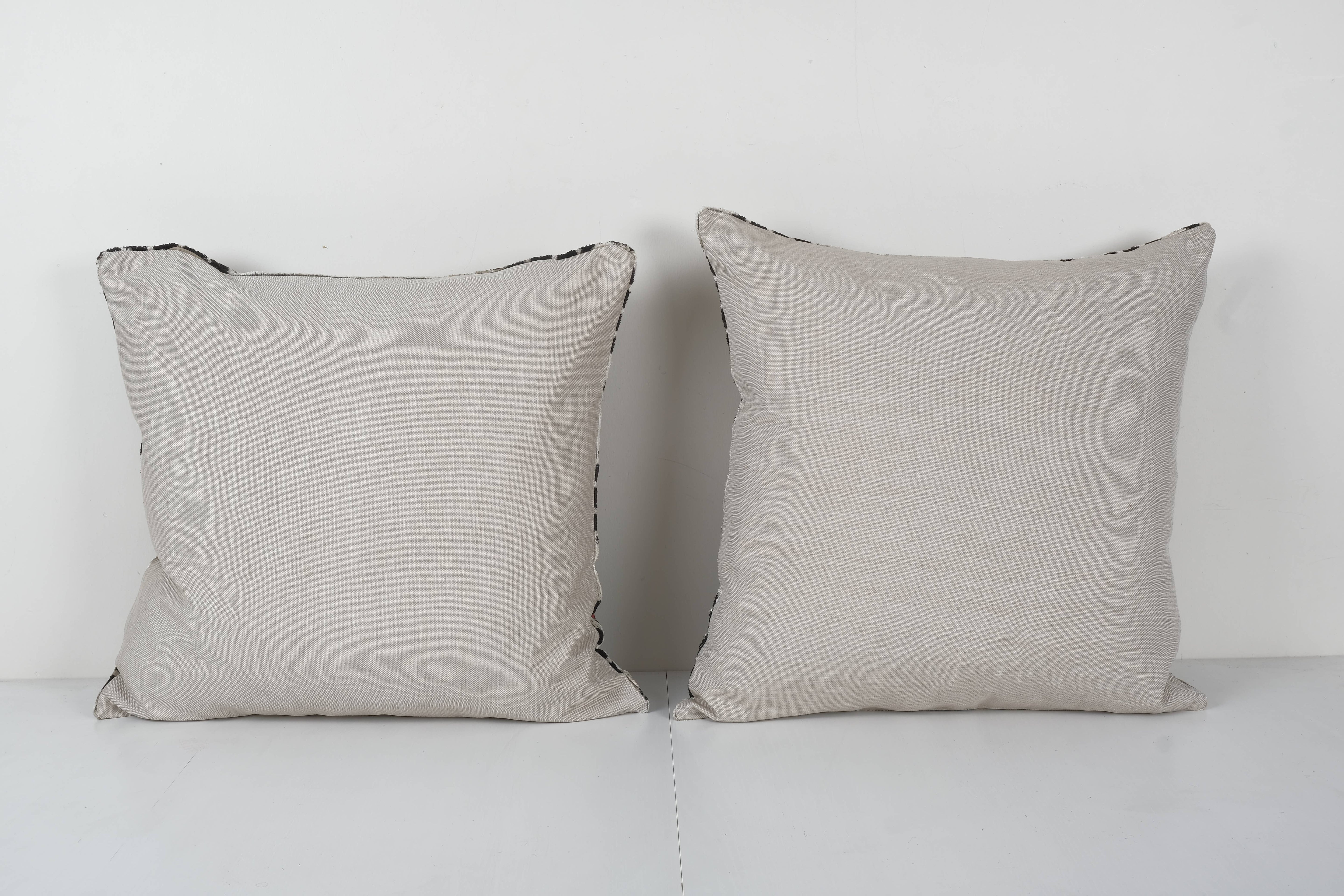 Silk Ikat Velvet Pillow Cover Set of 2 | 21'' x 22''