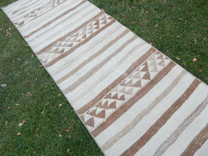 Vintage Herki Kilim Runner 2'9'' x 11'1''