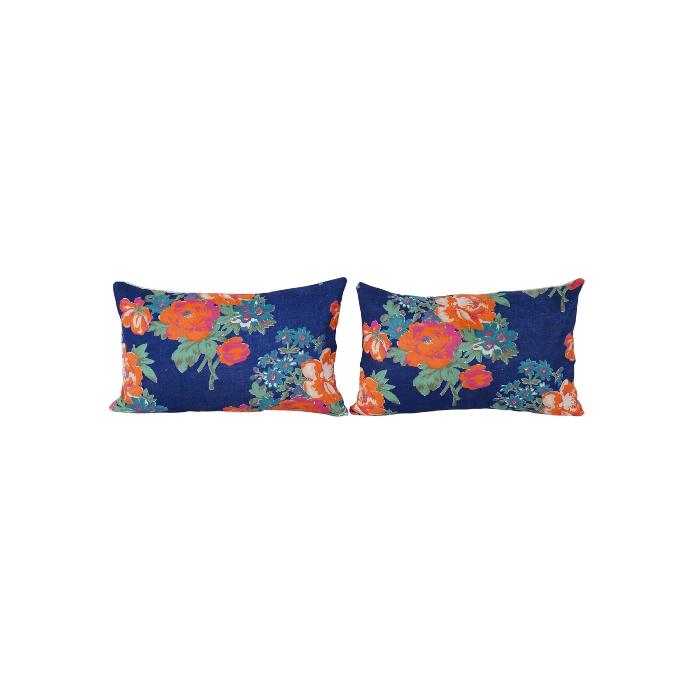 Uzbek Roller Printed Pillow Cover Set of 2 | 11'' x 19''
